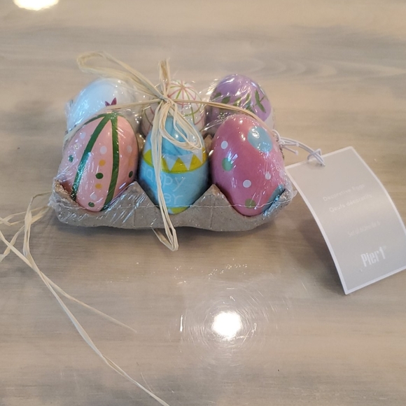 Set of 6 Decorative Eggs from Pier 1 - Picture 4 of 8